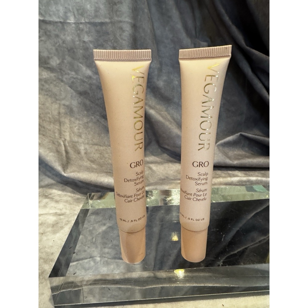 Vegamour Gro Scalp Detoxifying Serum 2 Fl Oz NEW SEALED (2) Lot
